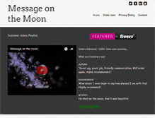 Tablet Screenshot of messageonthemoon.com